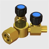 Twin Regulator Outlet Valve G3/8" Female x Male R/H Thread