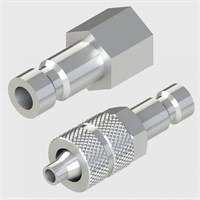 Plated Brass Coupling Plugs - Sliding Collar - Mini