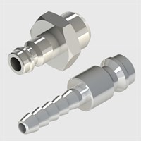 Plated Brass Coupling Plugs-Sliding Collar-Mignon