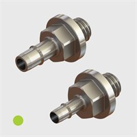 316 Stainless Steel Straight Easy barb Adaptors 10-32 UNF Male Thread - Various Sizes