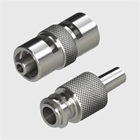 ISO 80369-7 Compatible - Nickel Plated Brass Luer Couplers - Various Connections