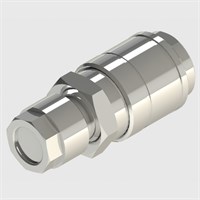 Quick-Connect Coupling, Valved, Mignon Profile, NP Brass body, 8/6mm Push-On Fitting