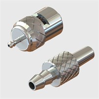 ISO 80369-7 Compatible - Nickel Plated Brass Male and Female Luer to Barbs - Various Sizes