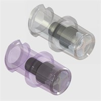 Luer Lock Access Needle Free Check Valves with Female Luer Lock, Short Body