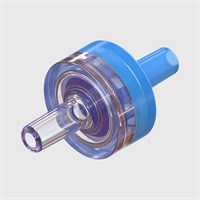 Disc Style Check Valve, Tube Stem Inlet/Outlet, Polycarbonate Body/Silicone Seal Disc