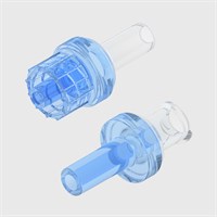 Luer Lock/Bond-In Check Valves - Transparent/MABS Body with Silicone Disc