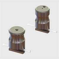 2 Way Pneumatic Pinch Valve, 1/16" (1.6mm) ID x 1/8" (3.2mm) OD