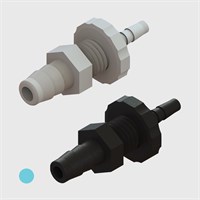 1/16" Multi-Barb Tube to Tube Reducing Panel Mounts - Various Connection Sizes