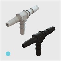 1/16" Multi-Barb Tube to Tube Tees - Various Materials