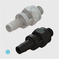 1/8" Multi-Barb Thread to Tube Swivel Straights cw Undercut O-ring Seal - Various Materials