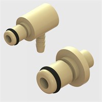Thumb Latch Couplings - 1/8" Flow, Plugs, Non-Valved - Polypropylene - Q2 Series