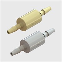 Polysulfone 5 Micron Barbed Port Orifice Restrictors - 1/16" ID tubing - Various Sizes