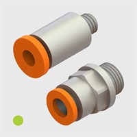 Nickel Plated Brass - Straight Male Adaptors - Various Sizes