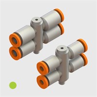 Nickel Plated Brass - Swivel Banjo Double Tees - Various Sizes