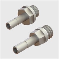 Nickel Plated Brass - Male Thread to Stem Adaptors - Various Sizes