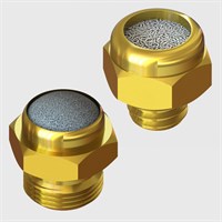 Short Body Style Brass Silencers, 316L Stainless Steel Wire Element