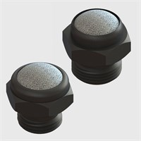 Short Body Style Nylon Silencers, 316L Stainless Steel Wire Element