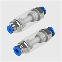 Push-In Serviceable Filters, 20 micron - Clear Polycarbonate body